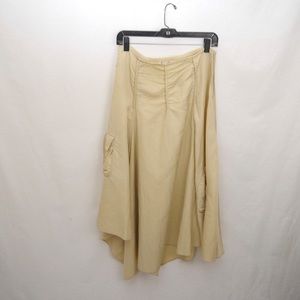 SURREALIST SWISHY MIDI SKIRT WITH POCKETS